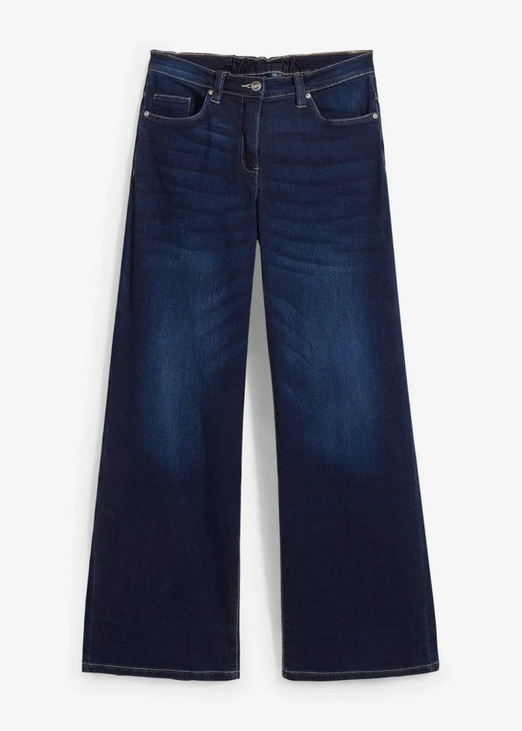 Damen bonprix Bekleidung·Shirts & Tops|Jeans|Wide-Leg-Jeans Mid Waist, Bequembund