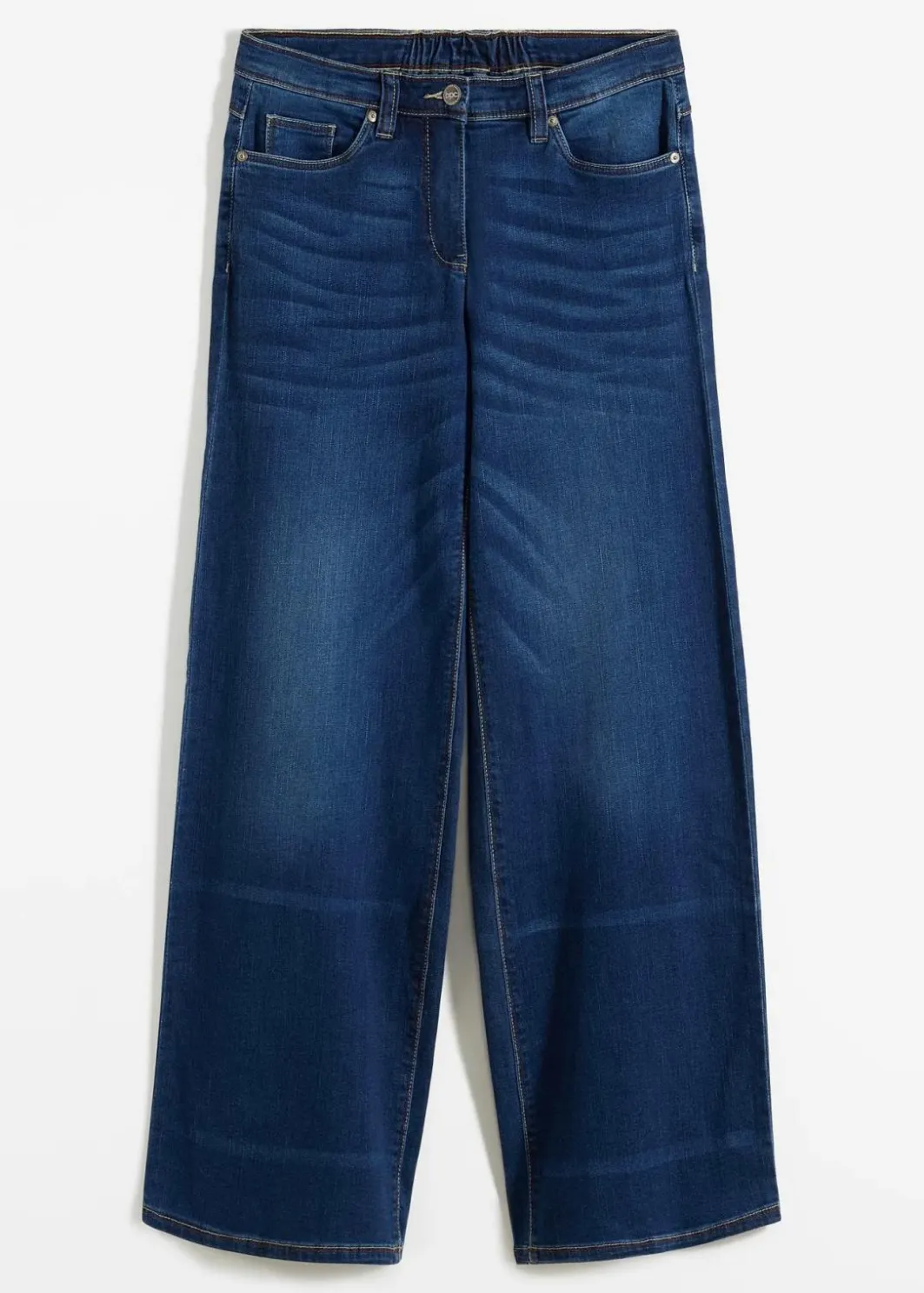 Clearance Wide-Leg-Jeans Mid Waist, Bequembund Damen Jeans|Bekleidung·Shirts & Tops