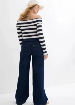 Online Wide-Leg-Jeans, Mid Waist, Full Length Damen Bekleidung·Shirts & Tops|Jeans
