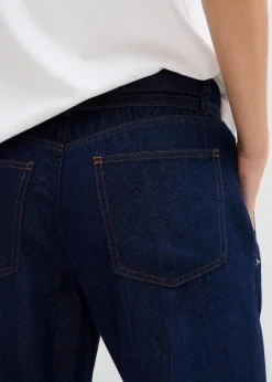 Best Wide-Leg-Jeans Mid Waist mit Gürtel Damen Bekleidung·Shirts & Tops|Jeans