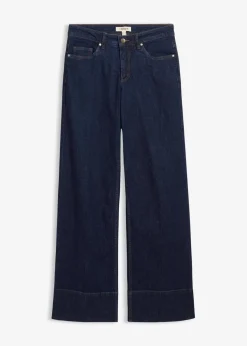 Wide-Leg-Jeans Mid Waist mit Bio Baumwolle Damen Kurzgrößen|Bekleidung·Shirts & Tops