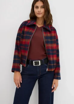 Wide-Leg-Jeans Mid Waist mit Bio Baumwolle Damen Kurzgrößen|Bekleidung·Shirts & Tops