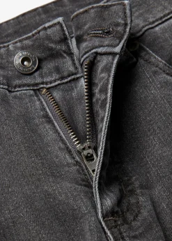 Online Wide-Leg-Jeans, Mid Waist, Stretch Damen Jeans|Kurzgrößen