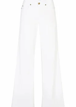 Damen bonprix Jeans|Bekleidung·Shirts & Tops|Wide-Leg-Jeans, Mid Waist, Stretch