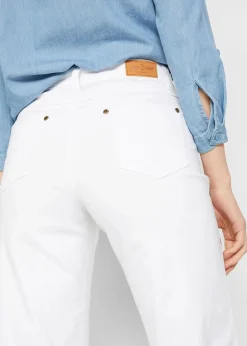 Damen bonprix Jeans|Bekleidung·Shirts & Tops|Wide-Leg-Jeans, Mid Waist, Stretch
