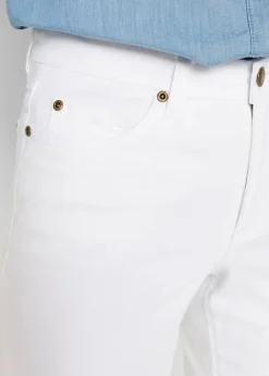 Damen bonprix Jeans|Bekleidung·Shirts & Tops|Wide-Leg-Jeans, Mid Waist, Stretch