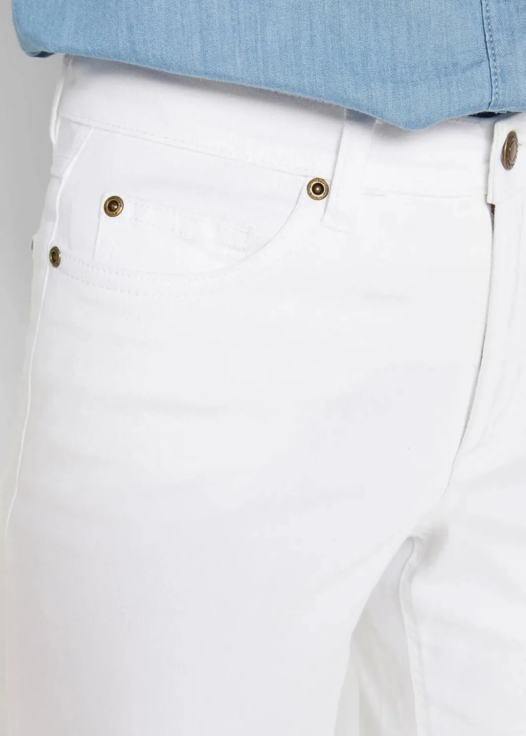 Damen bonprix Jeans|Bekleidung·Shirts & Tops|Wide-Leg-Jeans, Mid Waist, Stretch