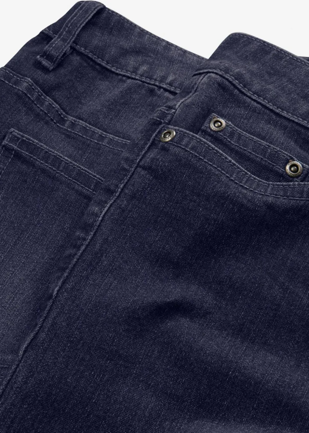 New Wide-Leg-Jeans, Mid Waist, Stretch Damen Jeans|Kurzgrößen