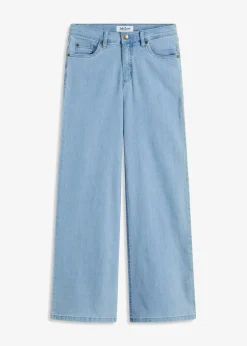 Wide-Leg-Jeans, Mid Waist, Stretch Damen Bekleidung·Shirts & Tops|Jeans