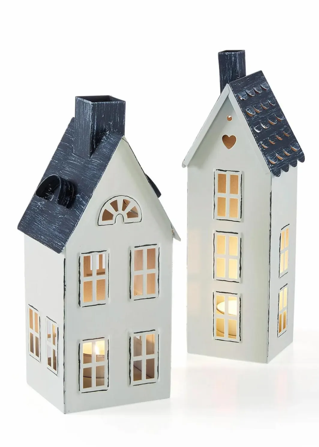 bonprix Sehr Beliebt|Kerzenhalter|Windlicht im Haus-Design (2-tlg.Set)