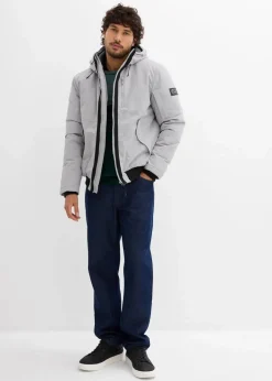 Hot Winterblouson mit Kapuze und sportiven Details Herren Große Größen|Jacken & Mäntel