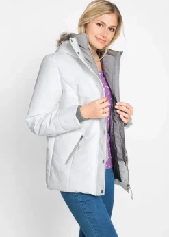 Winterjacke in 2-in1 Optik Damen Jacken & Mäntel|Bekleidung·Hosen