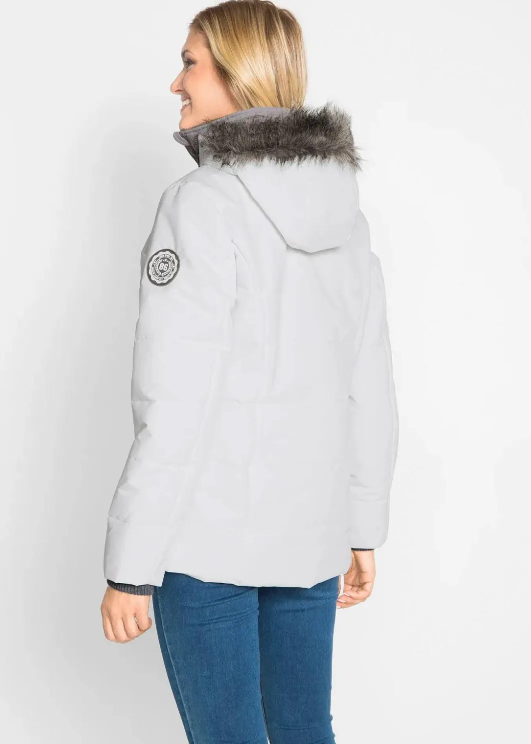 Winterjacke in 2-in1 Optik Damen Jacken & Mäntel|Bekleidung·Hosen