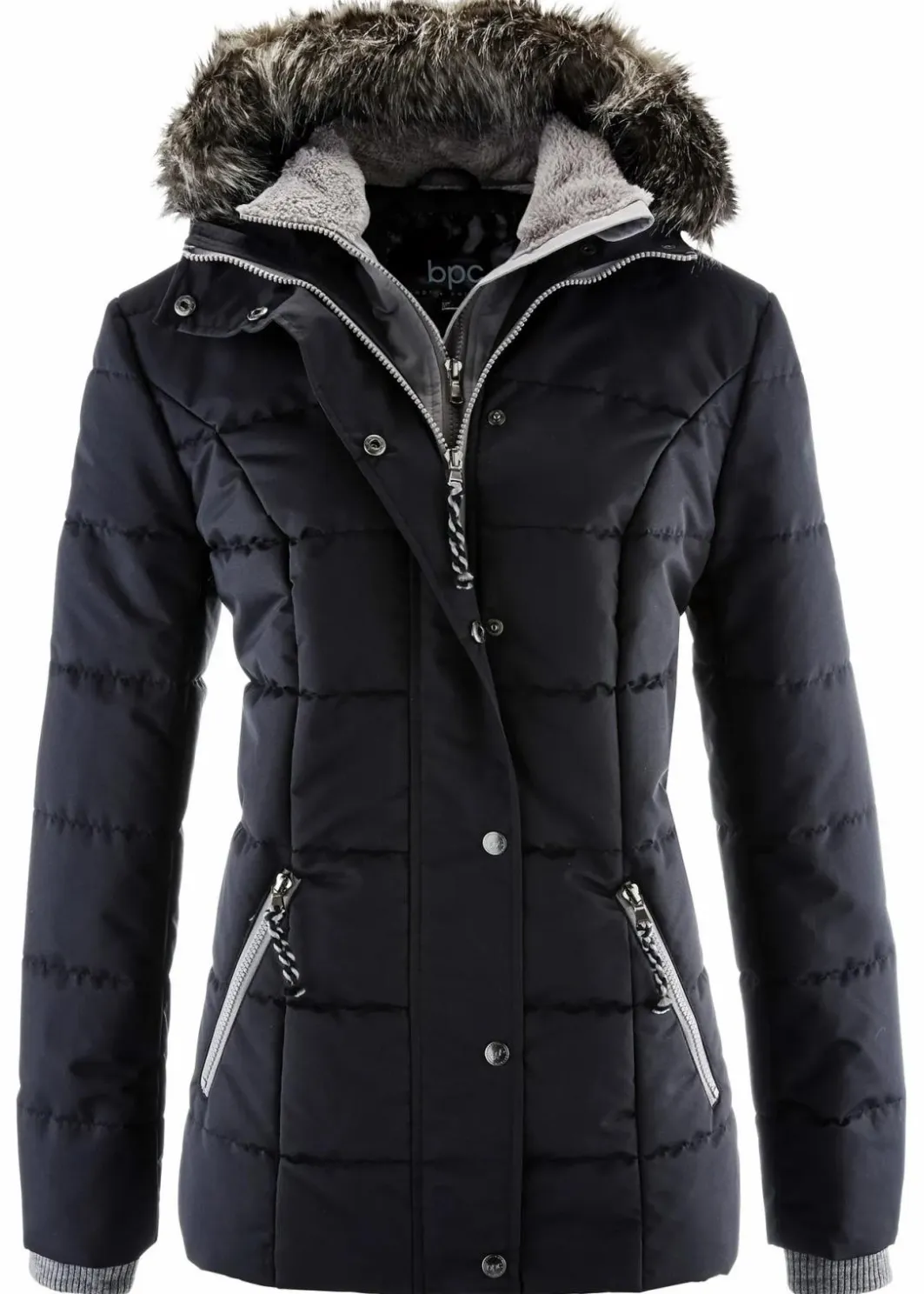 New Winterjacke in 2-in1 Optik Damen Bekleidung·Hosen|Jacken & Mäntel
