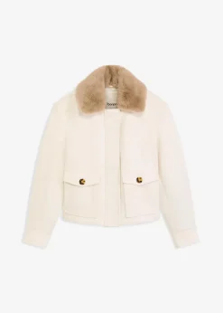 Damen bonprix Jacken & Mäntel|Bekleidung·Hosen|Winterjacke in Wolloptik
