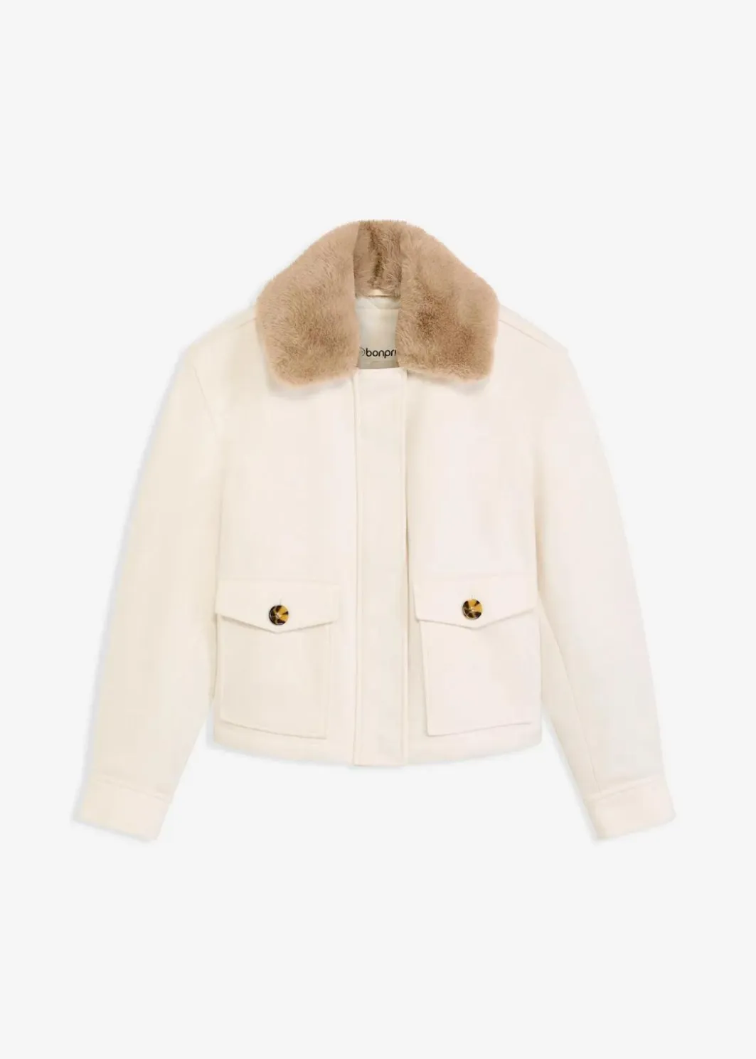 Damen bonprix Jacken & Mäntel|Bekleidung·Hosen|Winterjacke in Wolloptik