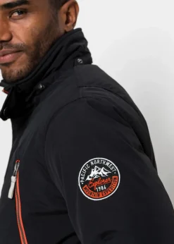 Clearance Winterjacke mit abnehmbarer Kapuze, wasserabweisend Herren Große Größen|Outdoorbekleidung