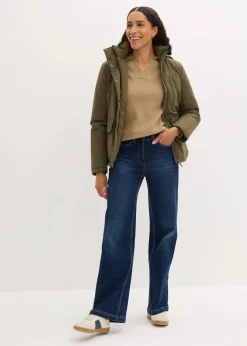 Winterjacke mit aufgesetzen Taschen Damen Nachhaltigere Materialien|Jacken & Mäntel