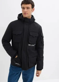 Herren bonprix Große Größen|Jacken & Mäntel|Winterjacke mit Kapuze und vielen praktischen Taschen