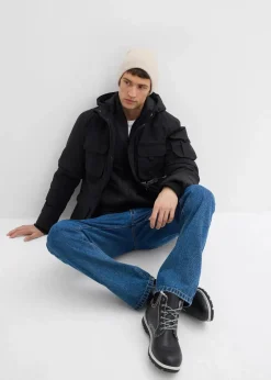 Herren bonprix Große Größen|Jacken & Mäntel|Winterjacke mit Kapuze und vielen praktischen Taschen