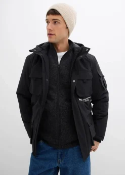 Herren bonprix Große Größen|Jacken & Mäntel|Winterjacke mit Kapuze und vielen praktischen Taschen