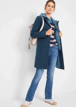 Damen bonprix Jacken & Mäntel|Bekleidung·Hosen|Winter-Kurzmantel in Wolloptik, 2in1 Optik