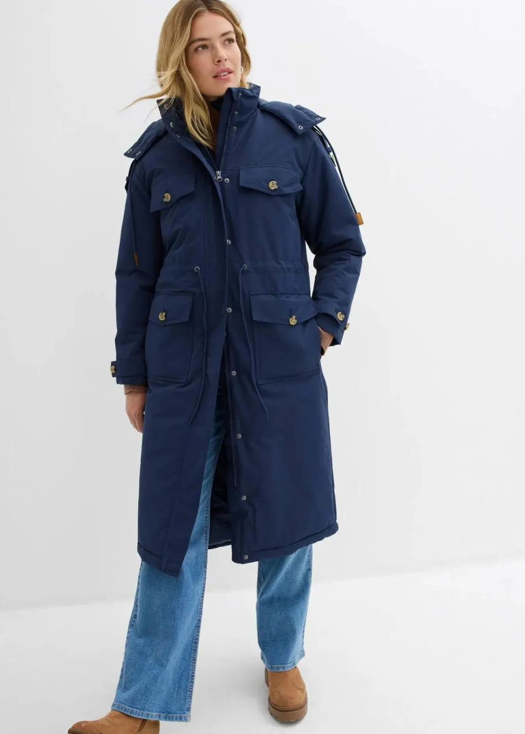 Damen bonprix Bekleidung·Hosen|Jacken & Mäntel|Wintermantel, 2in1 Optik