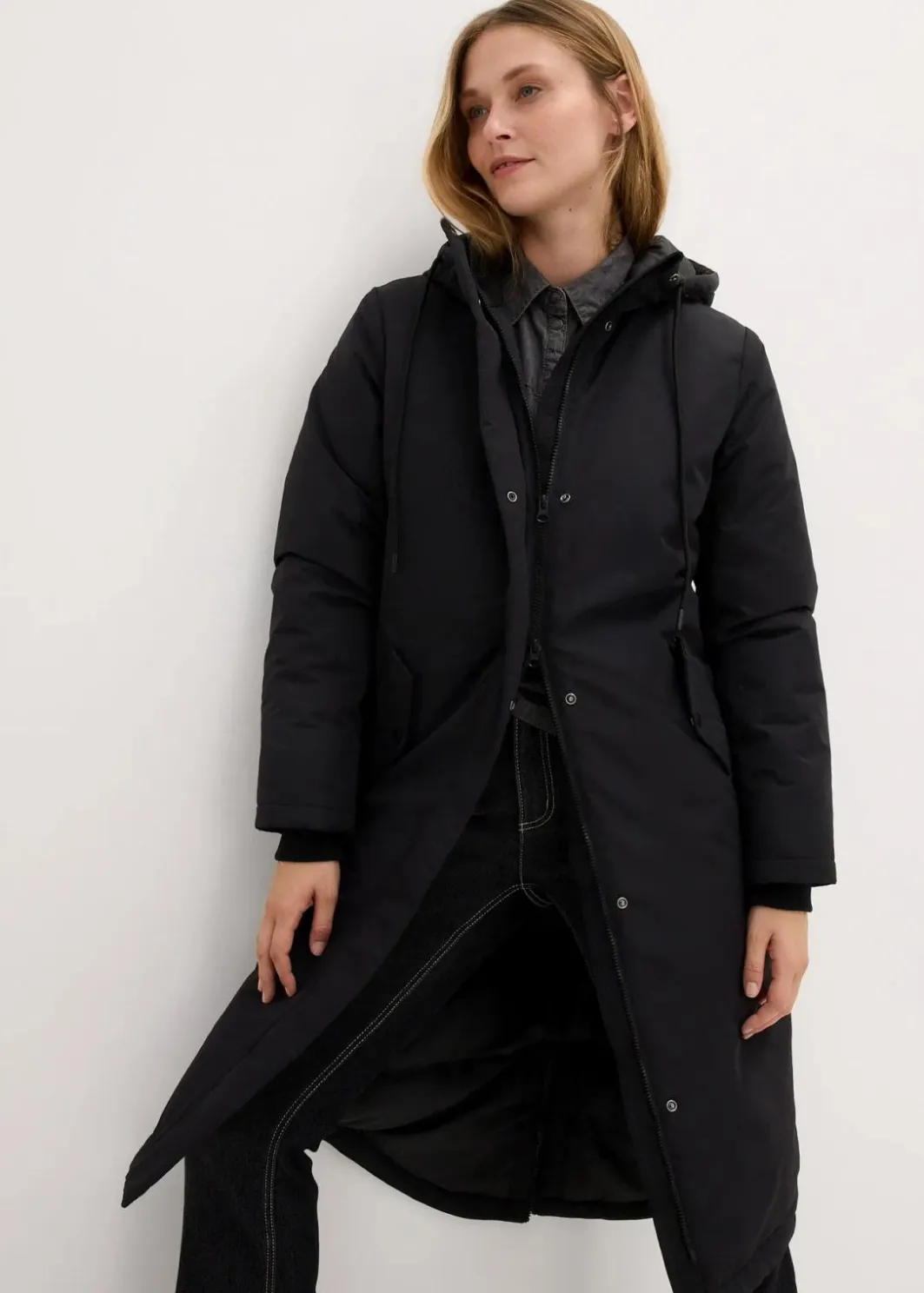 Damen bonprix Bekleidung·Hosen|Jacken & Mäntel|Wintermantel mit Innensteppung