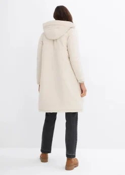 Sale Wintermantel mit Teddyfell in der Kapuze Damen Jacken & Mäntel|Bekleidung·Hosen