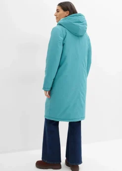 Damen bonprix Jacken & Mäntel|Bekleidung·Hosen|Wintermantel mit Teddyfell in der Kapuze