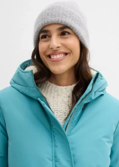 Damen bonprix Jacken & Mäntel|Bekleidung·Hosen|Wintermantel mit Teddyfell in der Kapuze