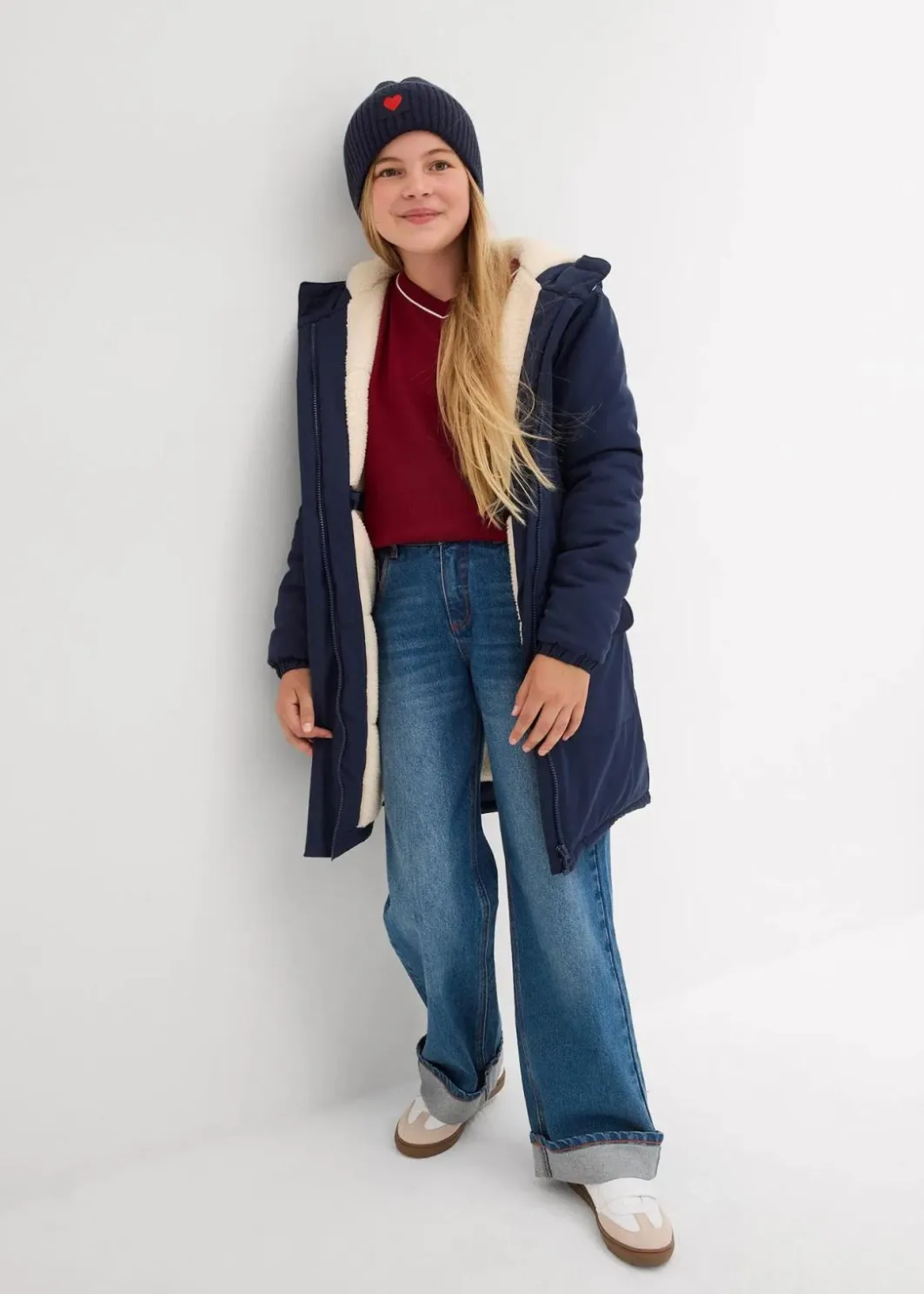 New Winterparka mit Teddyfutter, wasserabweisend Kinder Mädchen 9-16 Jahre·Jacken & Outdoor