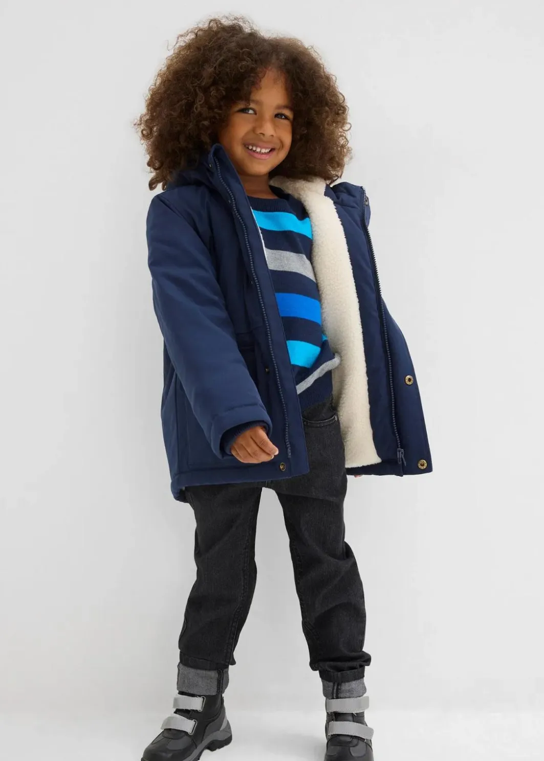 Best Winterparka mit Teddyfutter, wasserabweisend Kinder Jungen 2-8 Jahre·Jacken & Outdoor