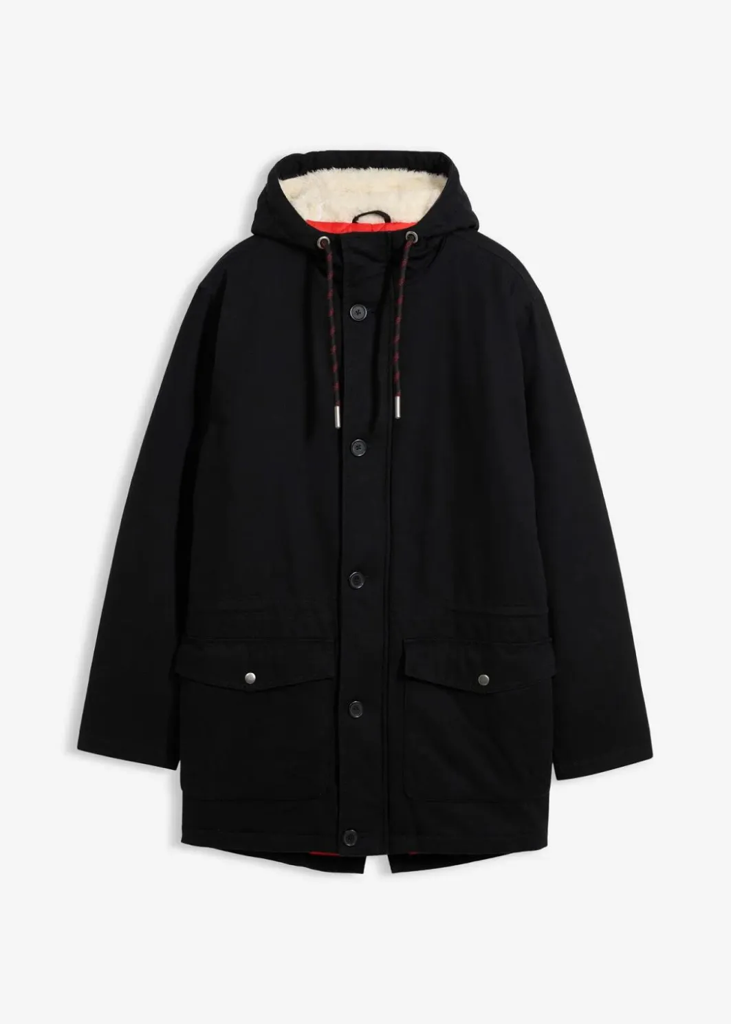 Discount Winter-Parka mit Teddy-Kapuze Herren Große Größen|Jacken & Mäntel