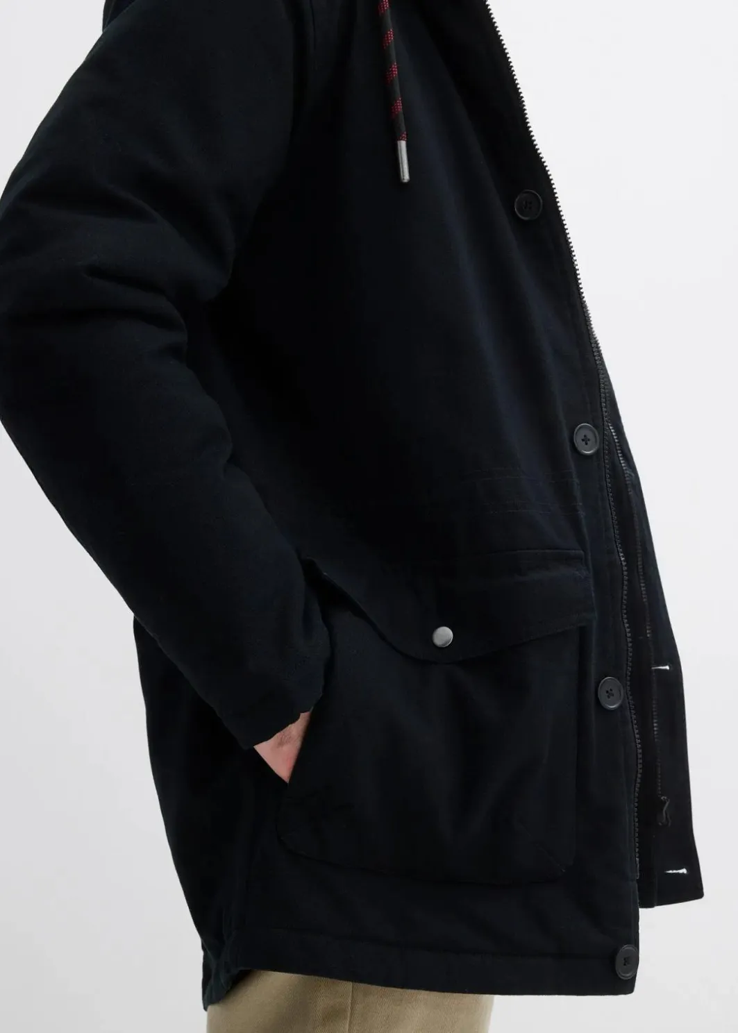 Discount Winter-Parka mit Teddy-Kapuze Herren Große Größen|Jacken & Mäntel