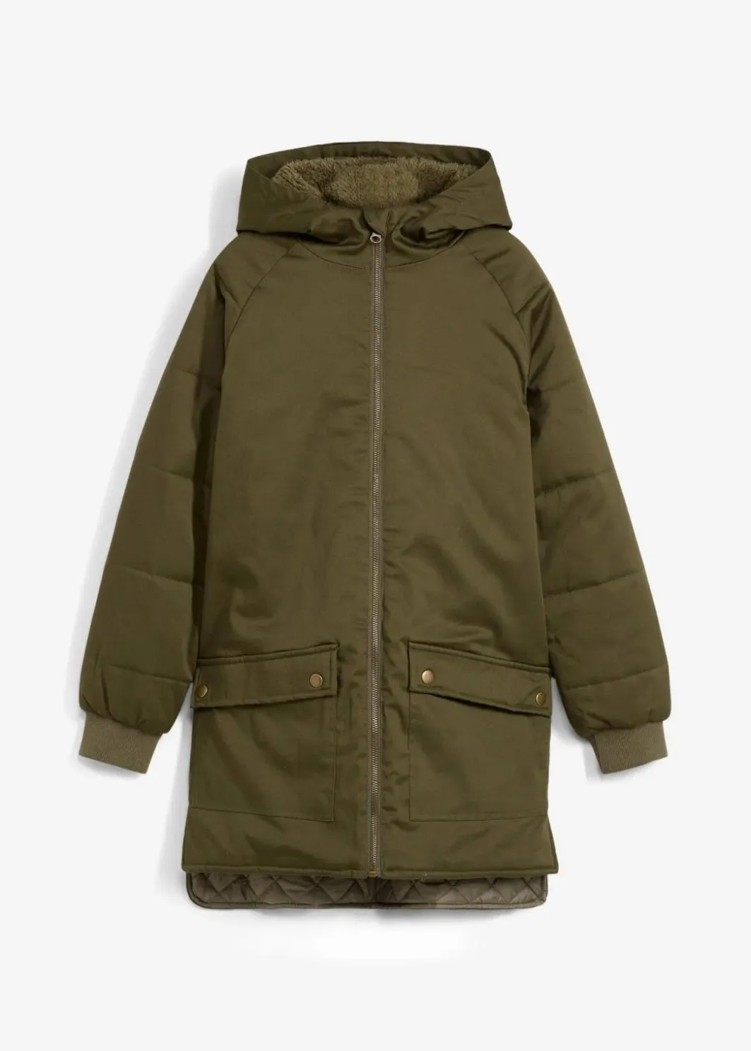 Winter-Parka mit Teddy-Kapuze, wasserabweisend Kinder Mädchen 9-16 Jahre·Jacken & Outdoor