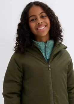 Winter-Parka mit Teddy-Kapuze, wasserabweisend Kinder Mädchen 9-16 Jahre·Jacken & Outdoor
