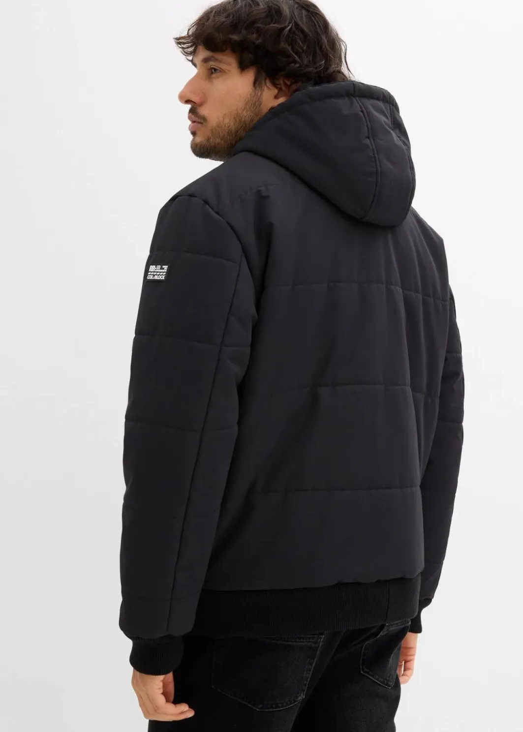 Herren bonprix Große Größen|Jacken & Mäntel|Winter-Steppjacke in Blousonform mit Kapuze