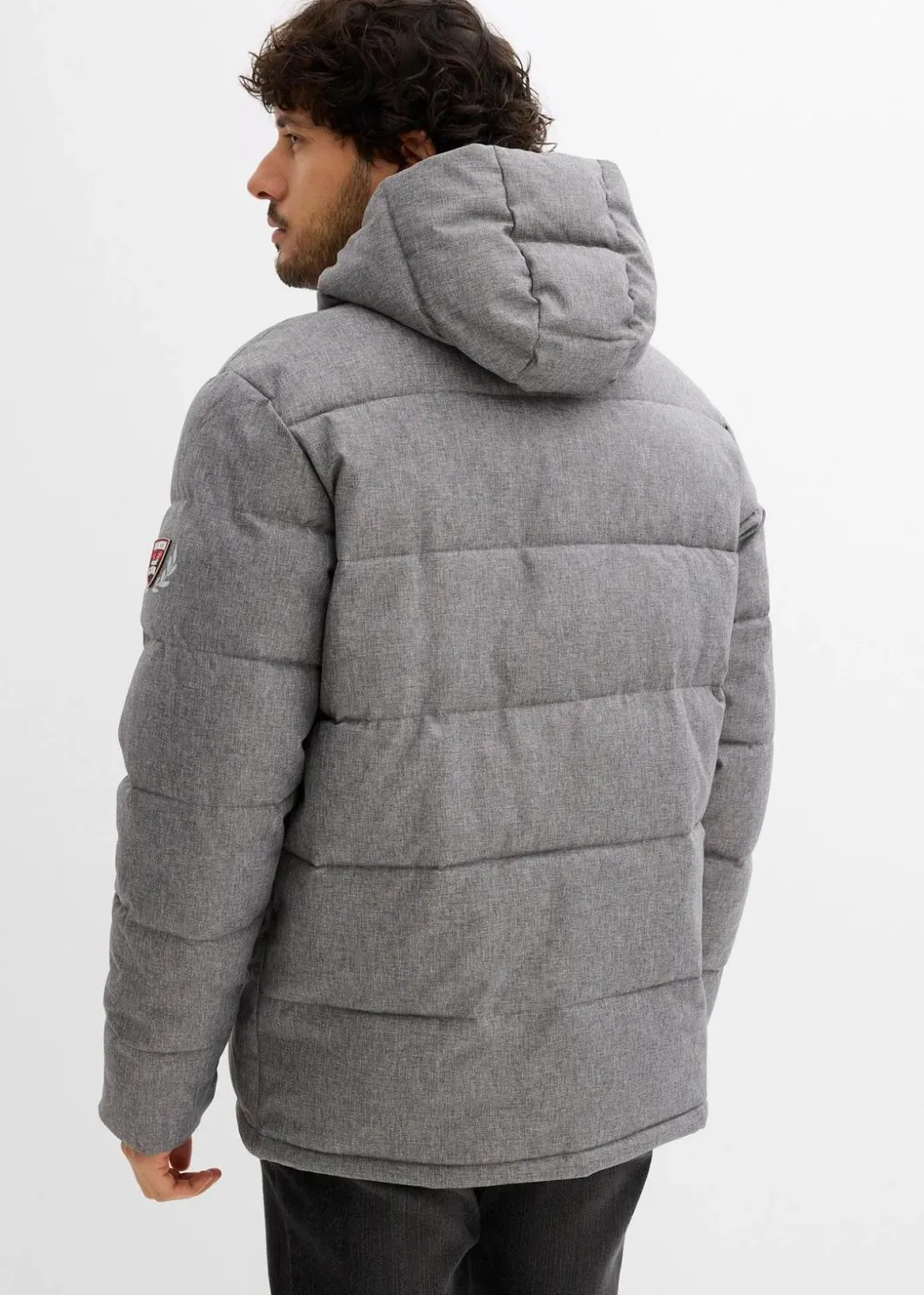 Herren bonprix Große Größen|Jacken & Mäntel|Winter-Steppjacke mit Kapuze