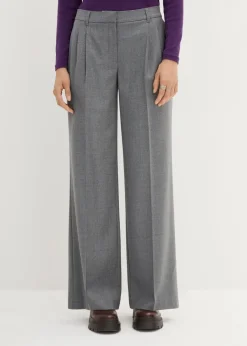 Outlet Wollhose mit Bundfalten Damen Bekleidung·Kleider