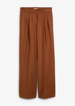 Outlet Wollhose mit Bundfalten Damen Bekleidung·Kleider