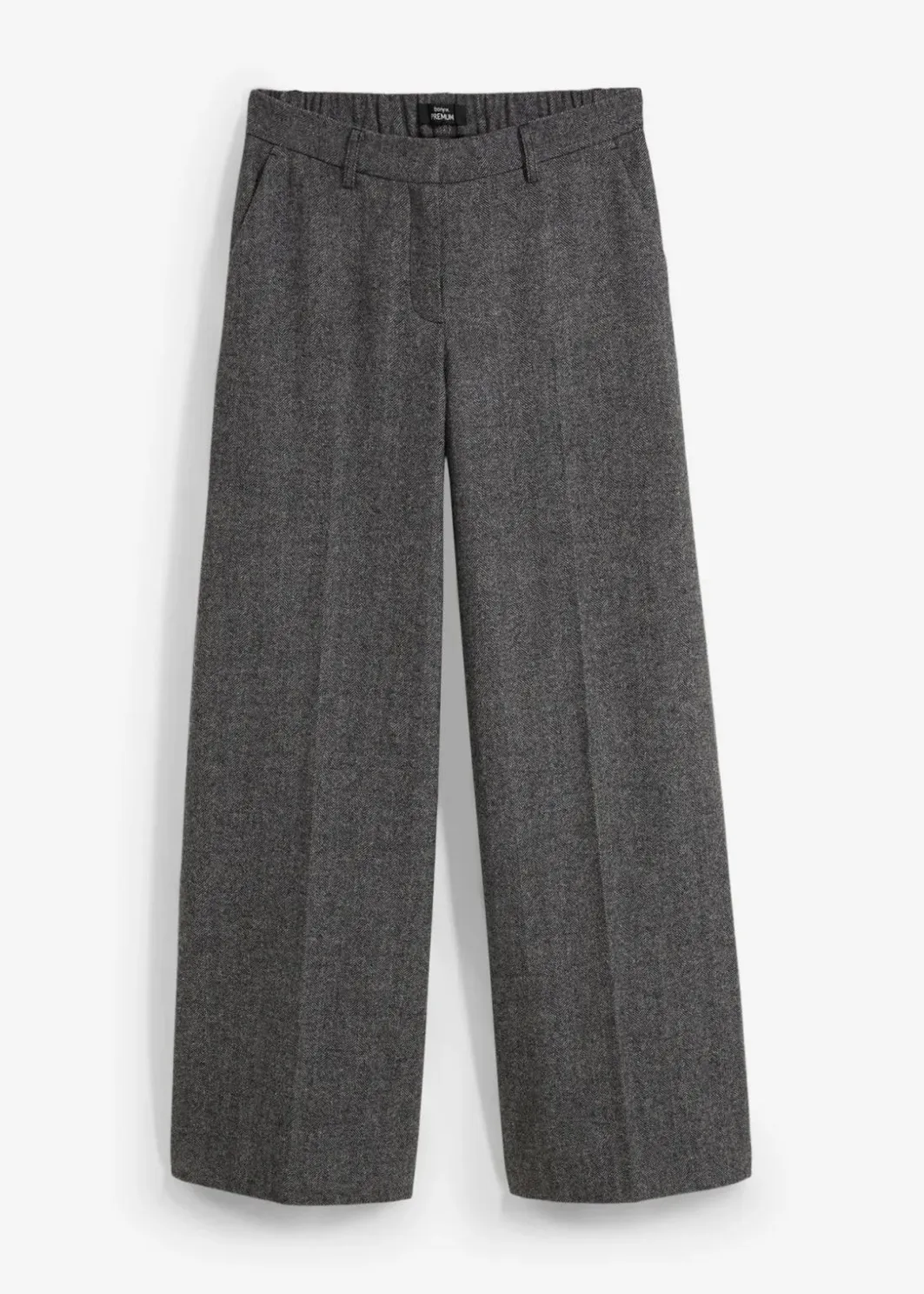 Clearance Wollhose mit Fischgratmuster Damen Bekleidung·Kleider|Hosen