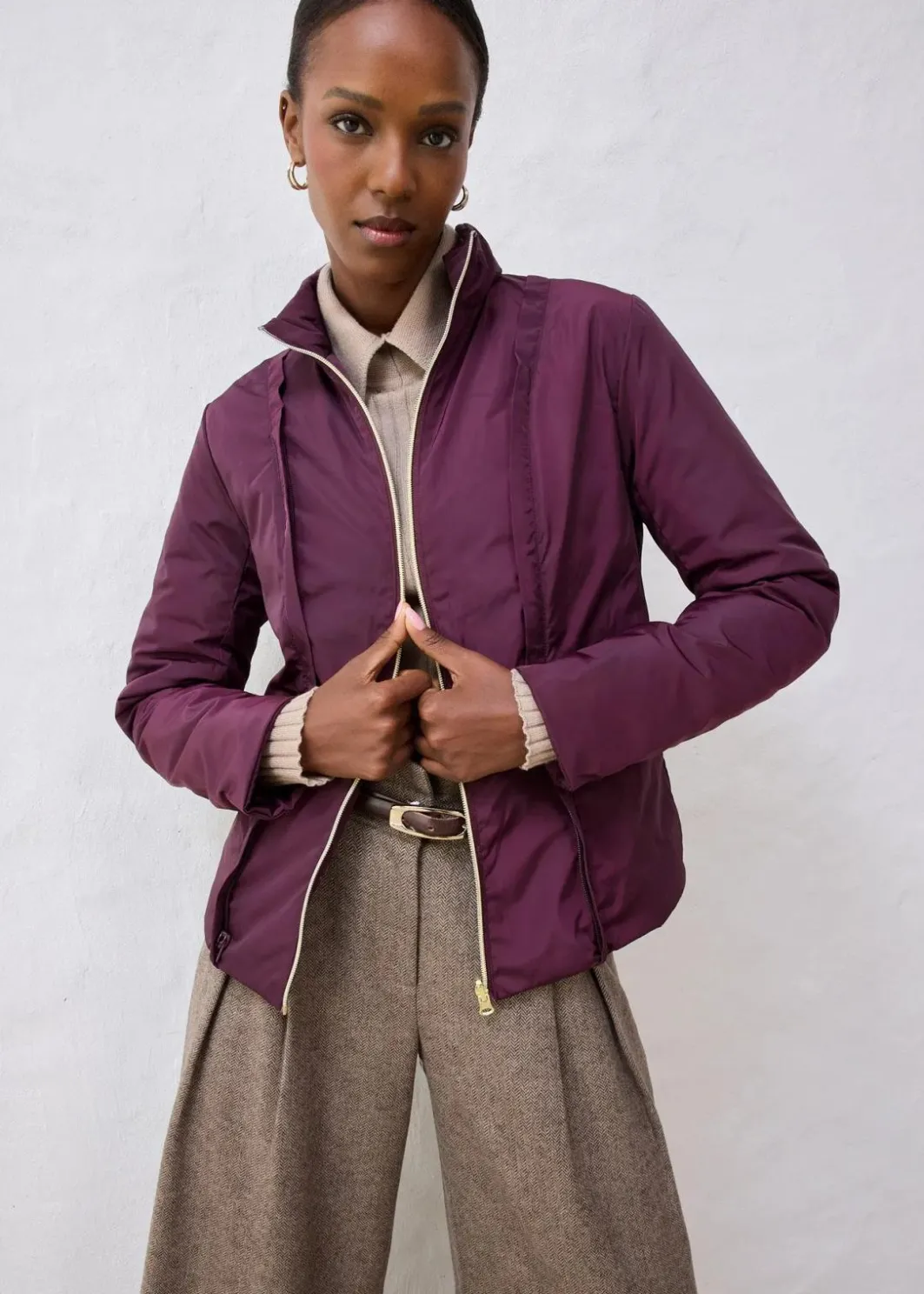 Damen bonprix Bekleidung·Hosen|Jacken & Mäntel|Wollmantel mit Daunen-Innenjacke (2tlg. Set)