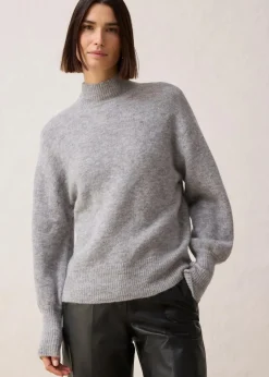 Hot Wollpullover mit Alpakawolle Damen Pullover & Strickjacken|Strickmode