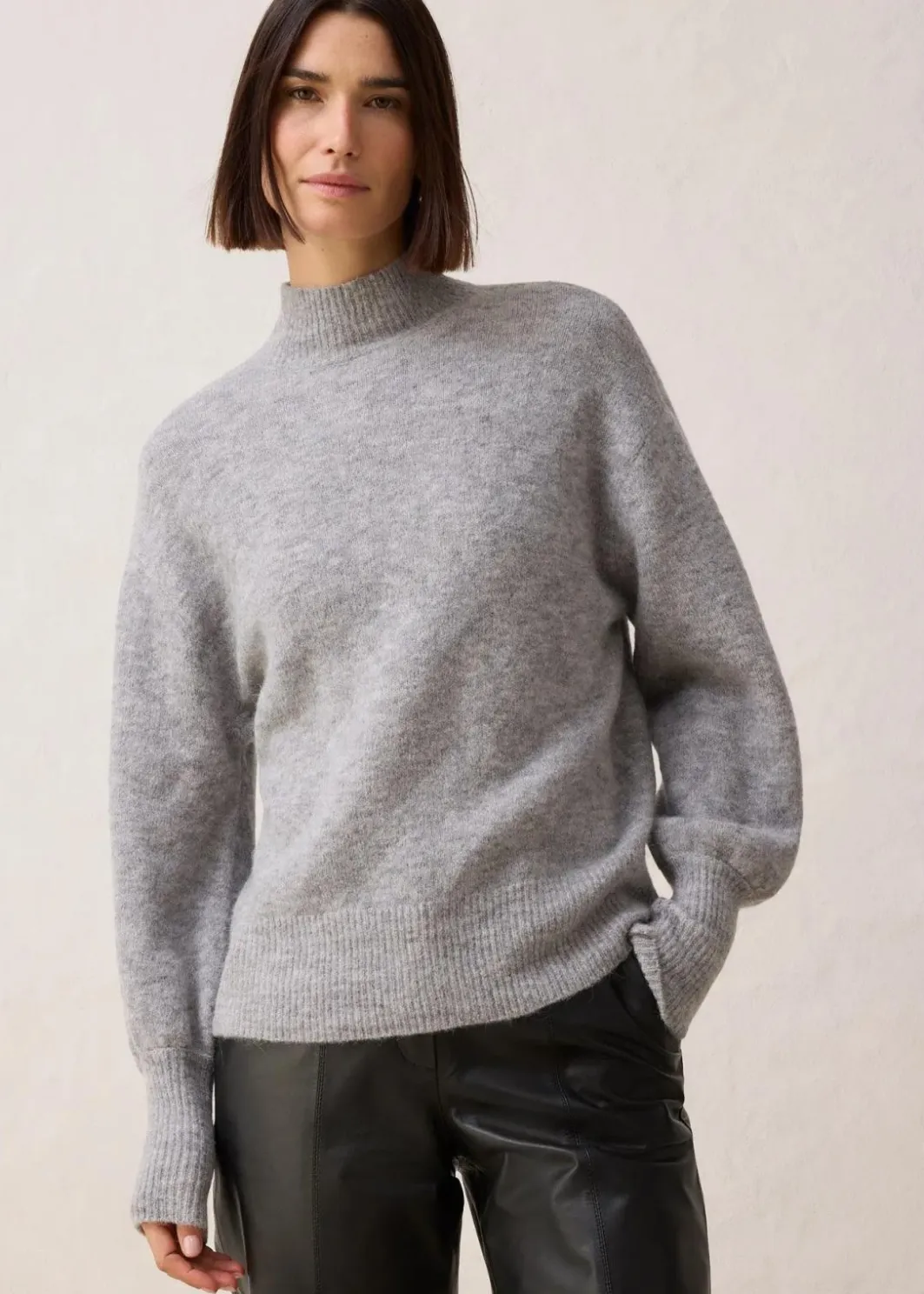 Hot Wollpullover mit Alpakawolle Damen Pullover & Strickjacken|Strickmode