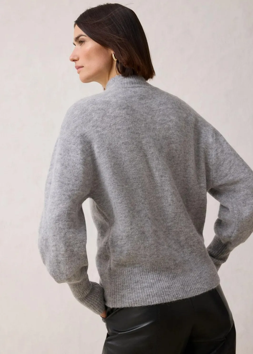 Hot Wollpullover mit Alpakawolle Damen Pullover & Strickjacken|Strickmode