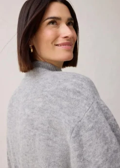 Hot Wollpullover mit Alpakawolle Damen Pullover & Strickjacken|Strickmode