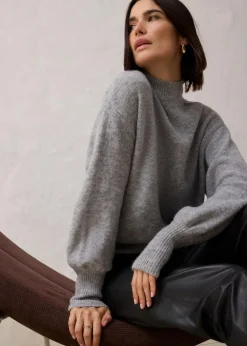 Hot Wollpullover mit Alpakawolle Damen Pullover & Strickjacken|Strickmode