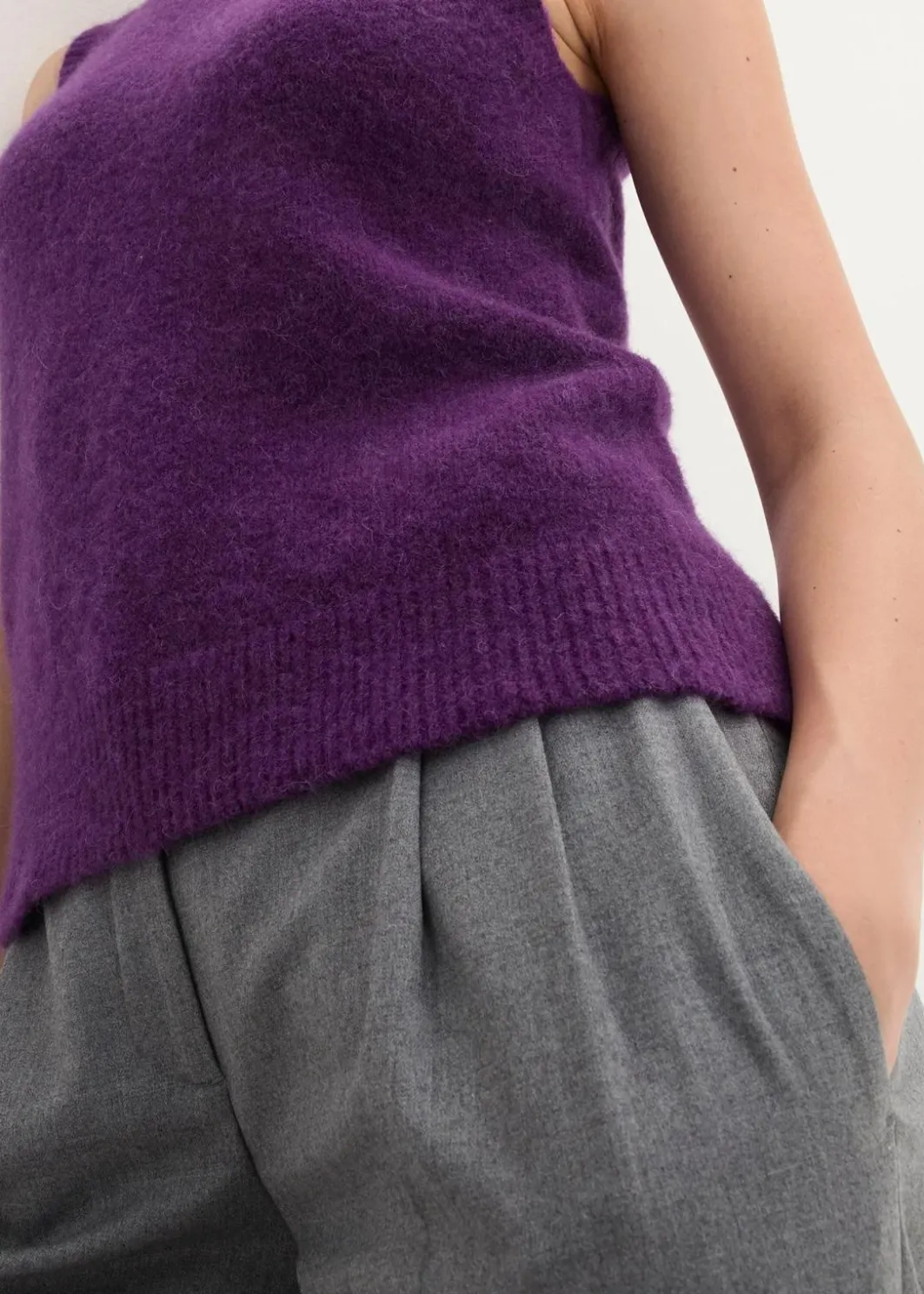 Damen bonprix Bekleidung·Jeans|Premium|Wollpullunder mit Alpaka