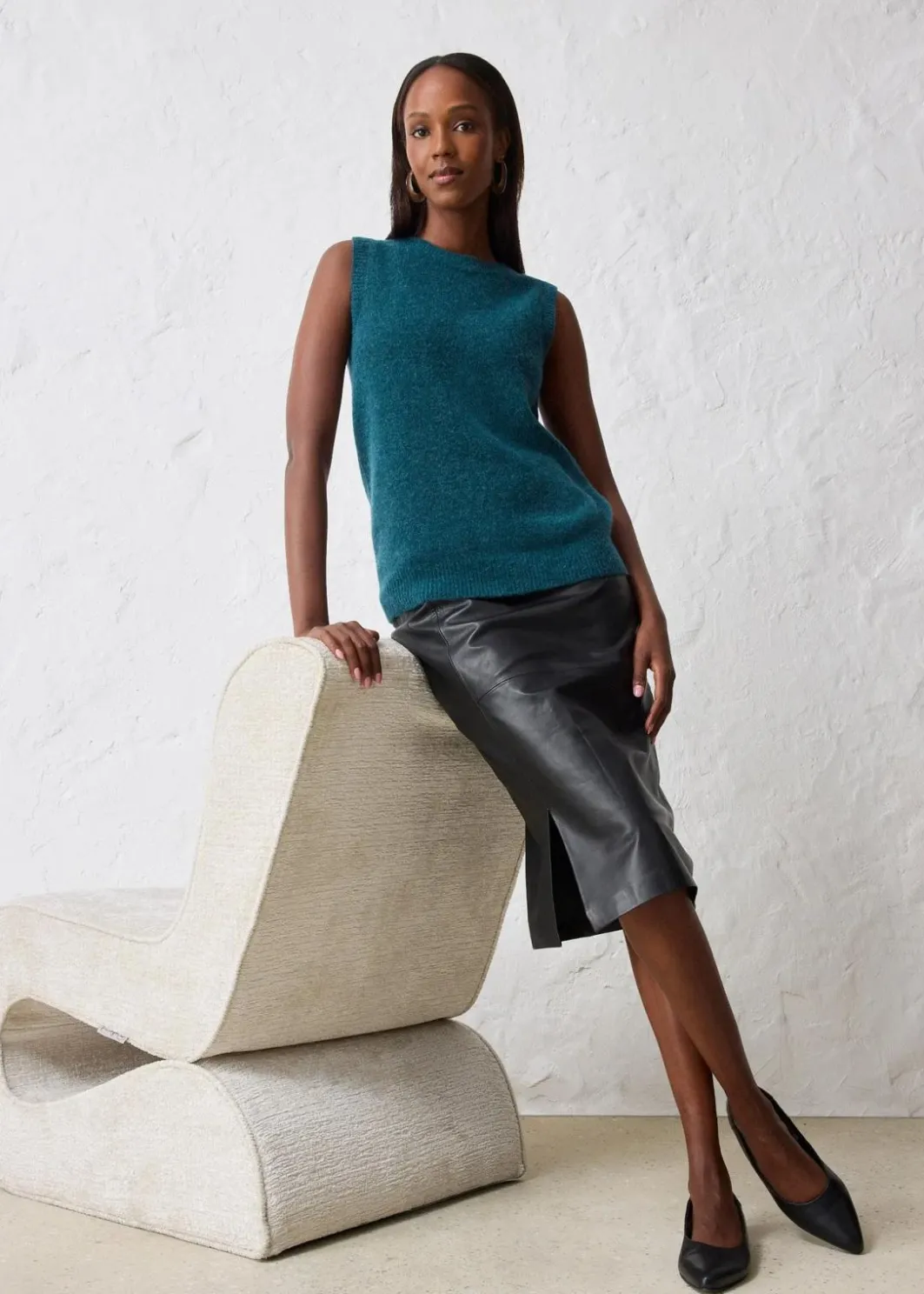 Damen bonprix Bekleidung·Jeans|Premium|Wollpullunder mit Alpaka